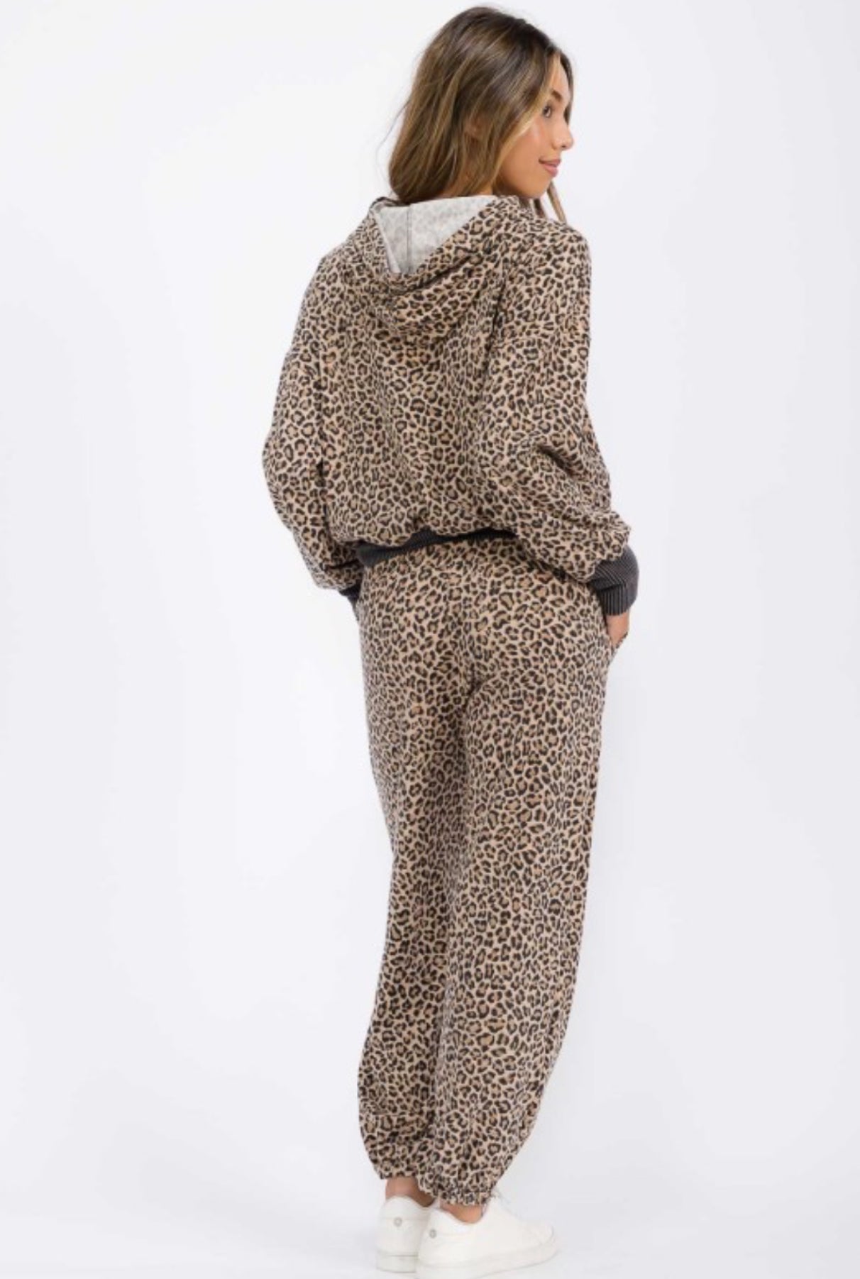PaperDoll Essentials leopard jogging suit