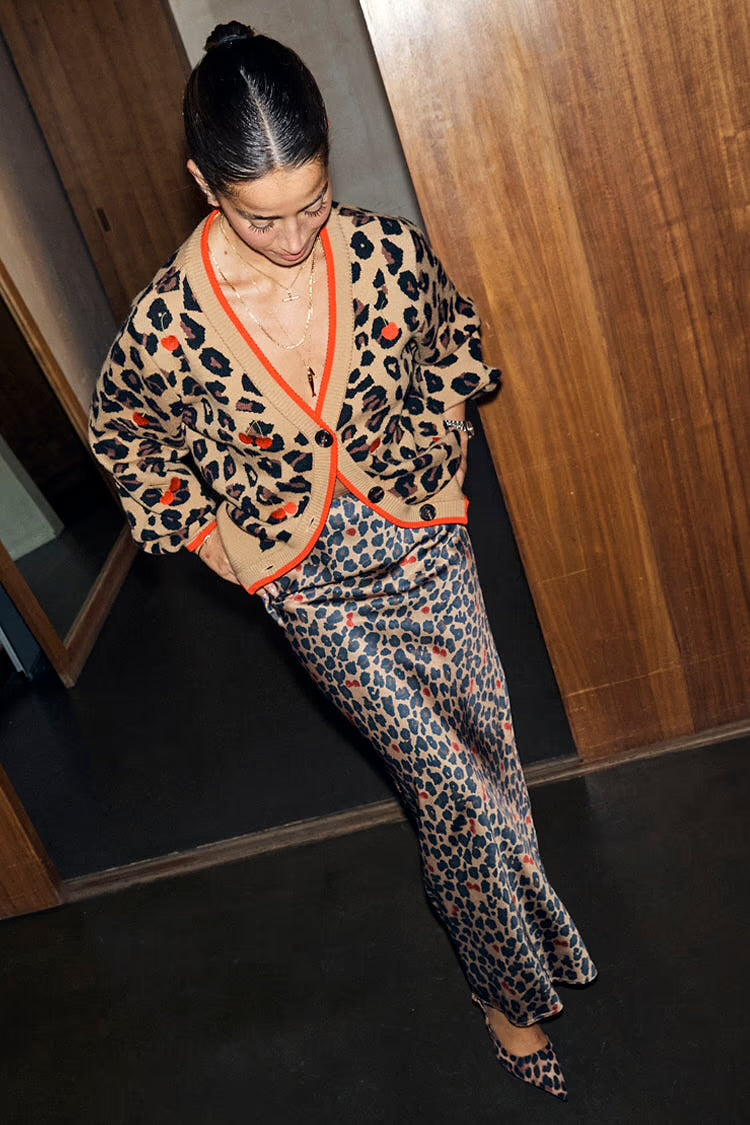 Cherry Leopard Cardi by NFD