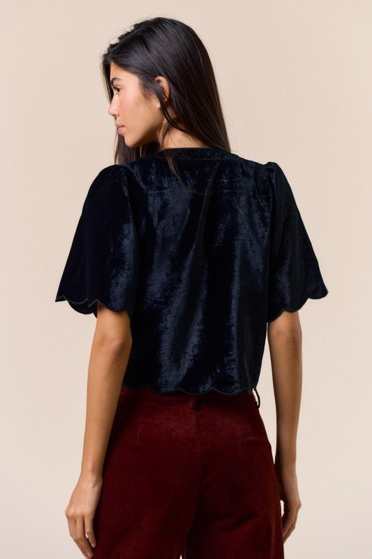 Aubrey velvet top