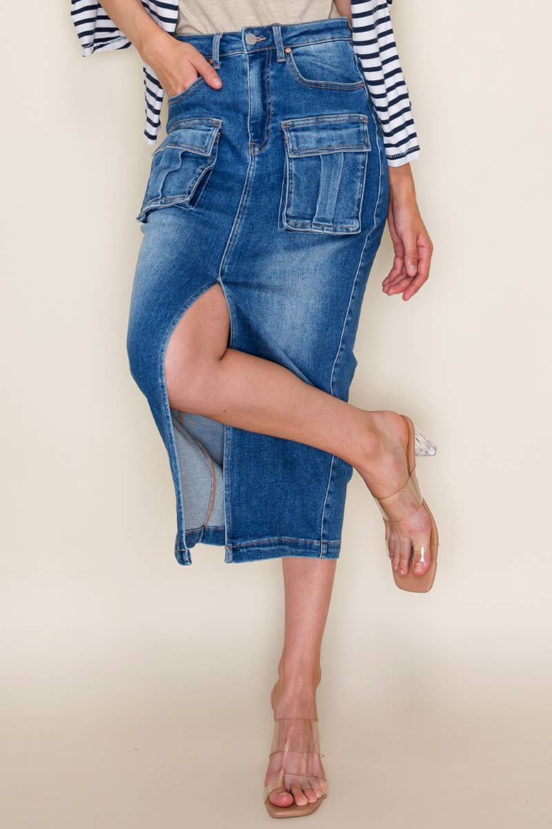 Kylie denim skirt