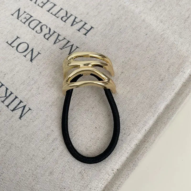 Gold Metal Hair Ties