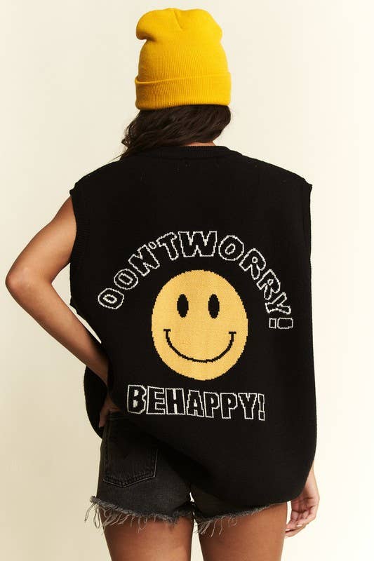 No worries sweater vest