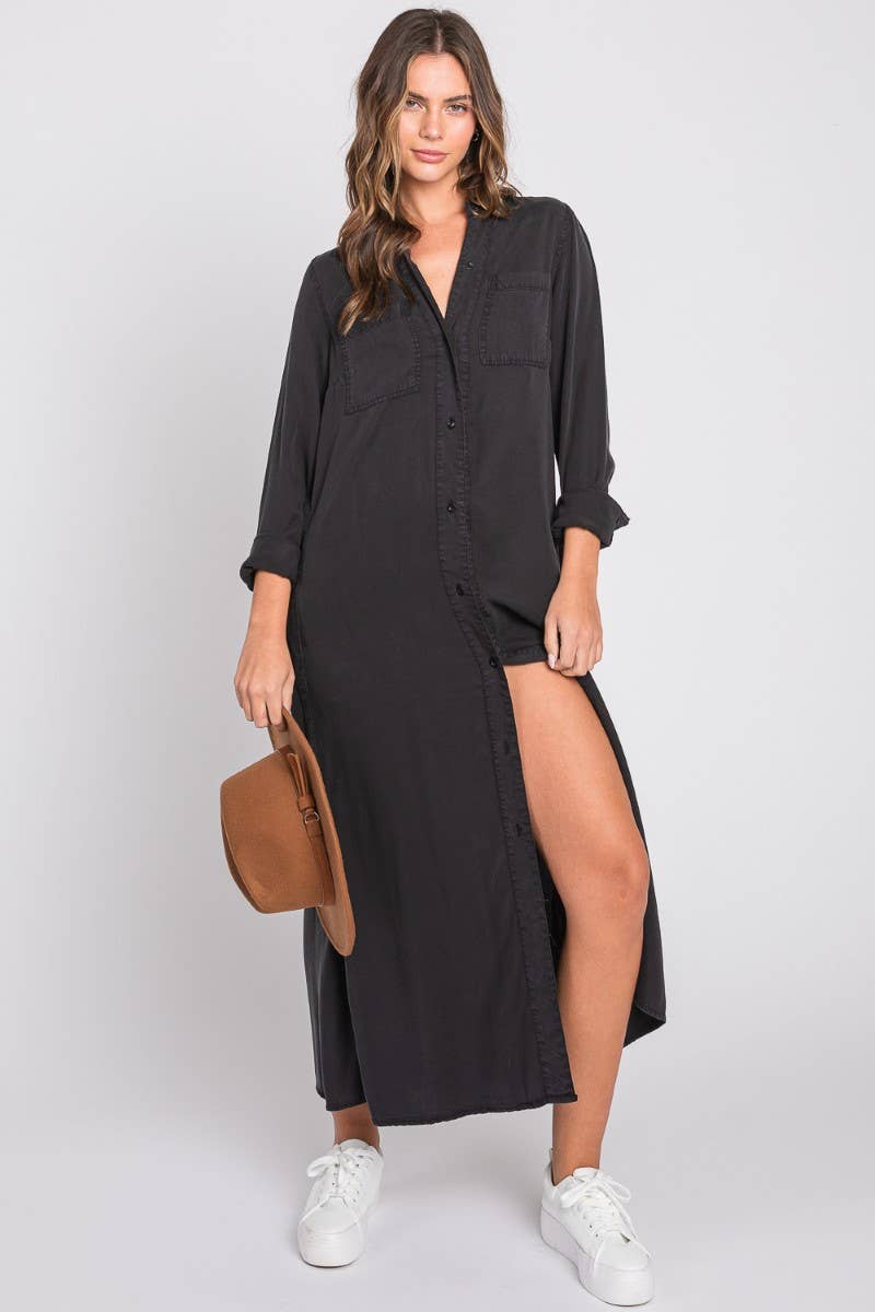 Nicola Denim Shirt Dress