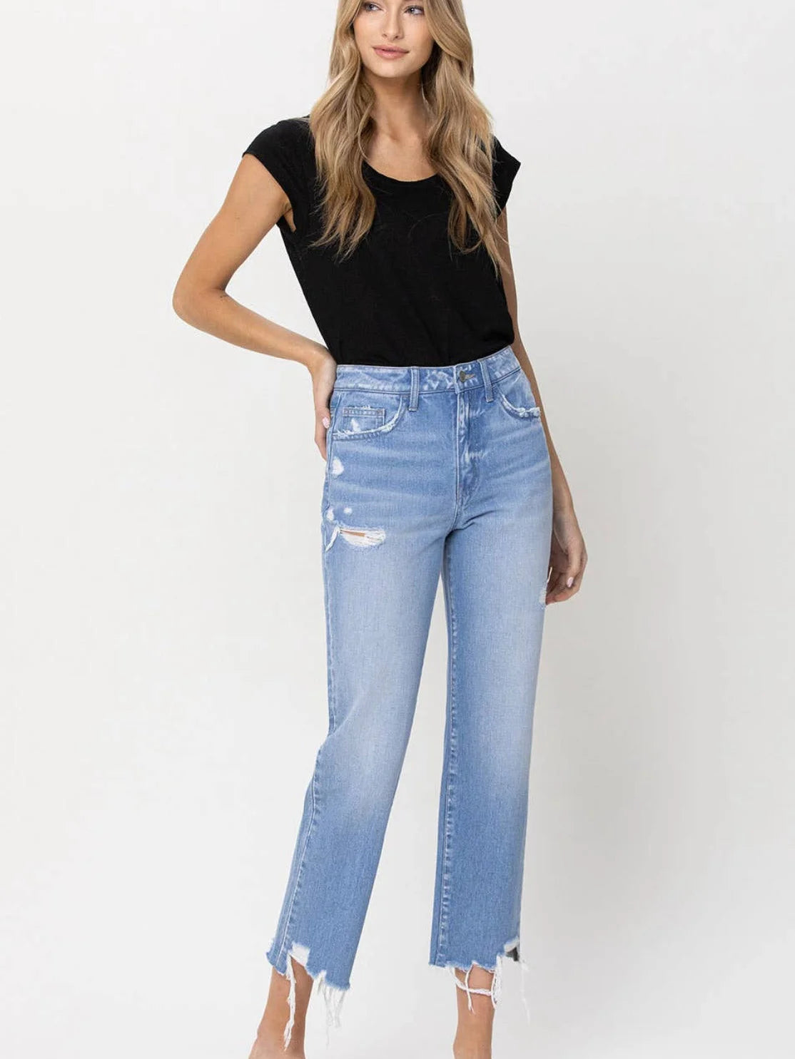 Angie high rise Vintage crop Jean
