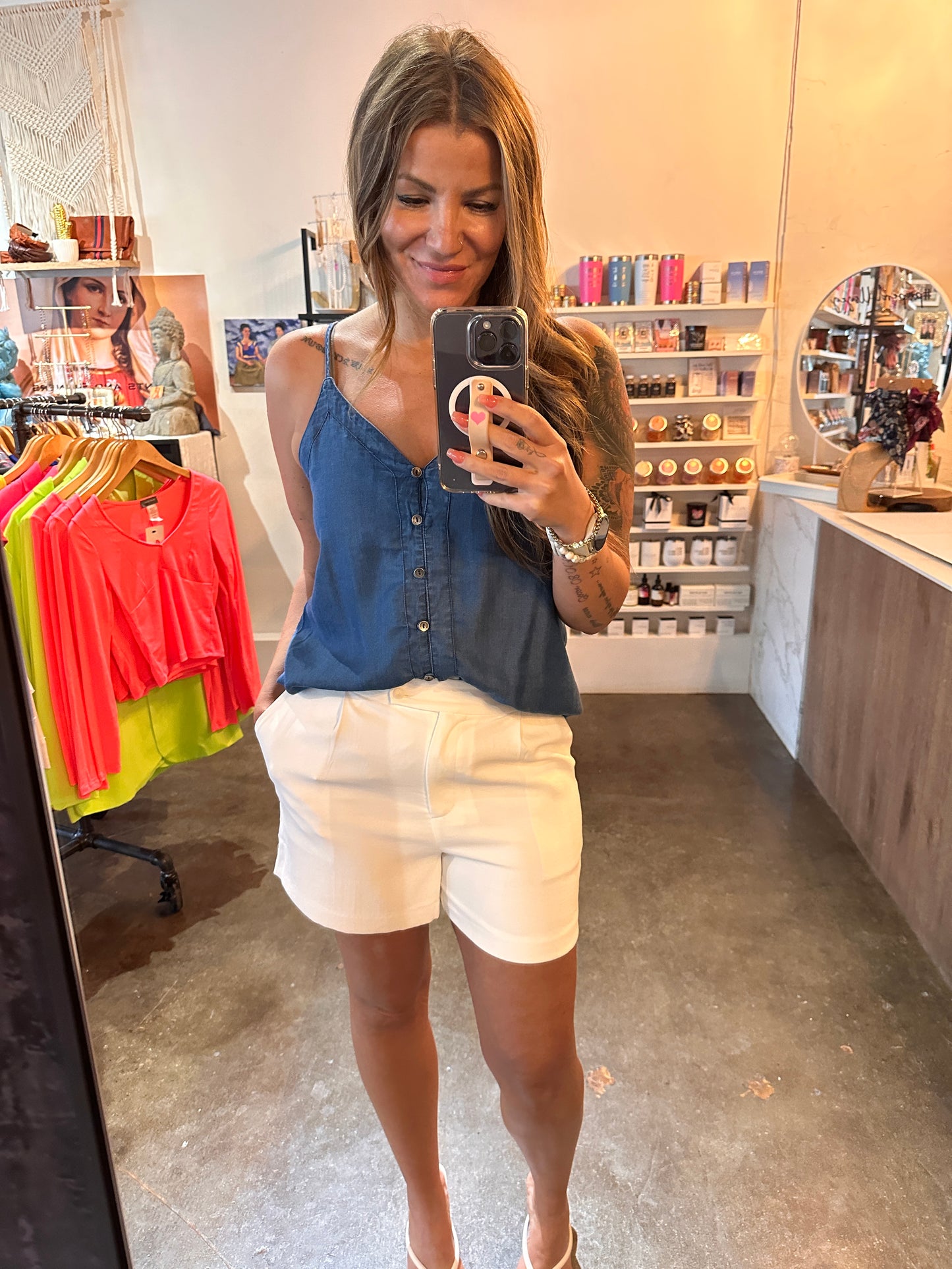 Chambray Cami Top -