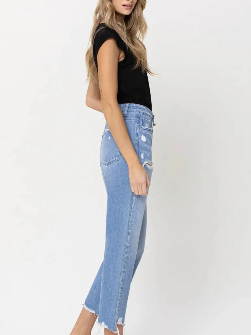 Angie high rise Vintage crop Jean