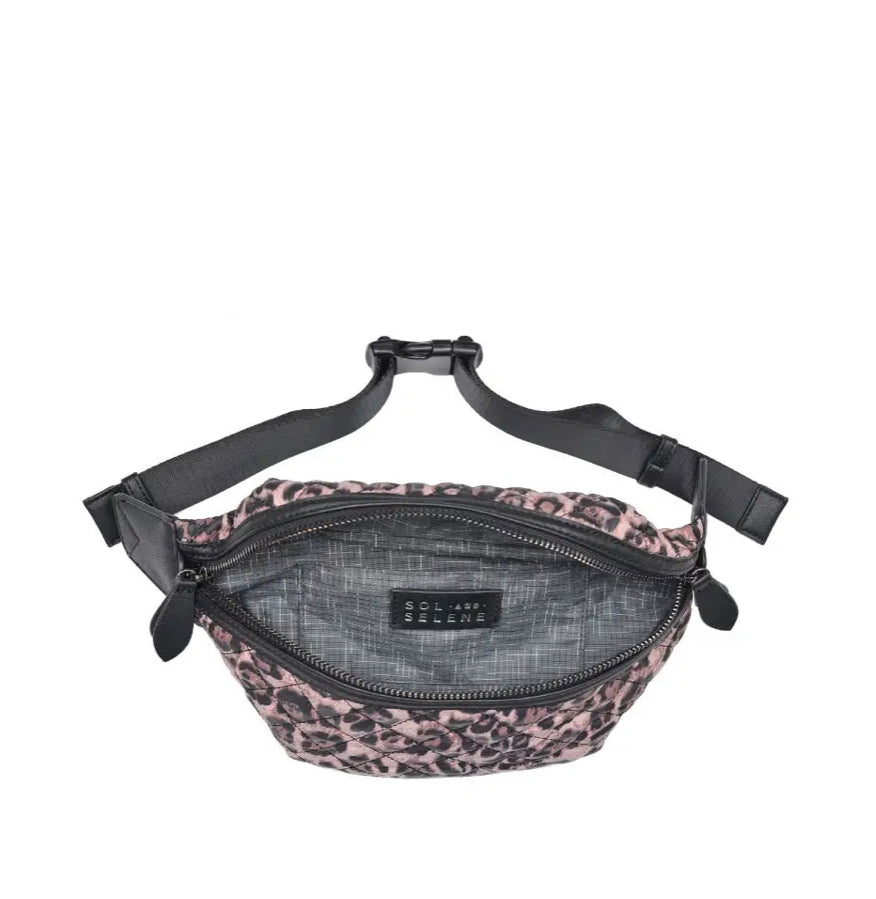 Leopard sidekick belt bag