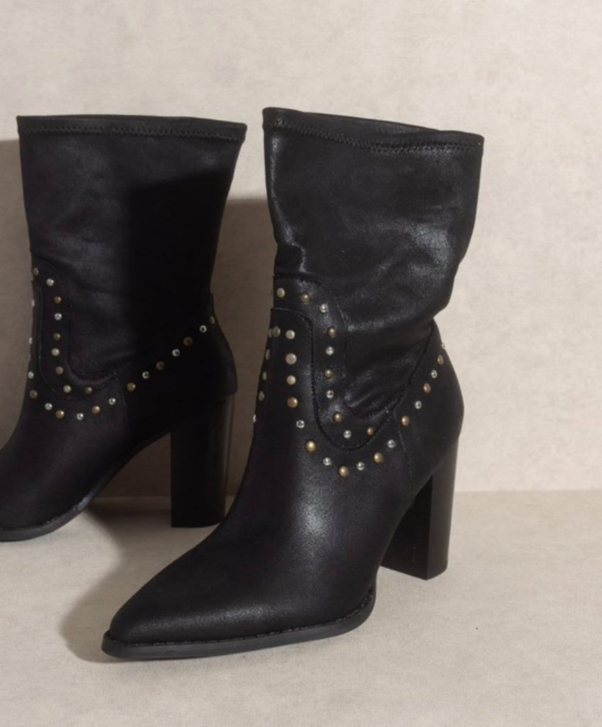 Paris studded boot