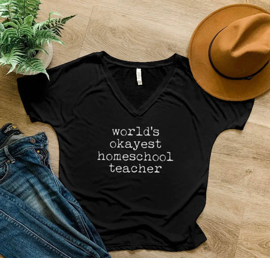 Okayest teacher graphic tee