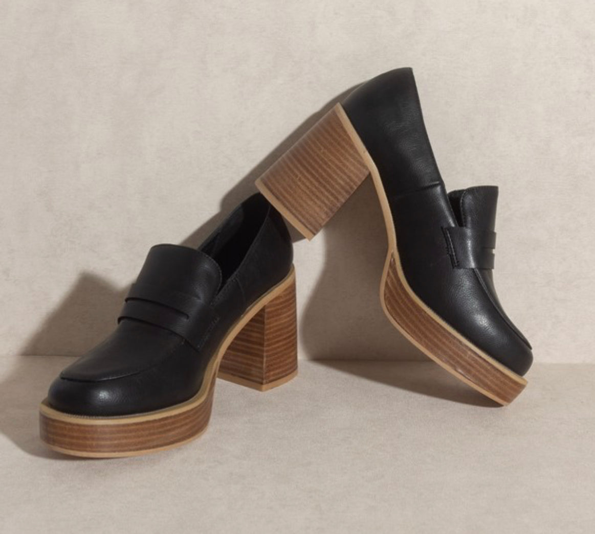 Hannah platform loafers