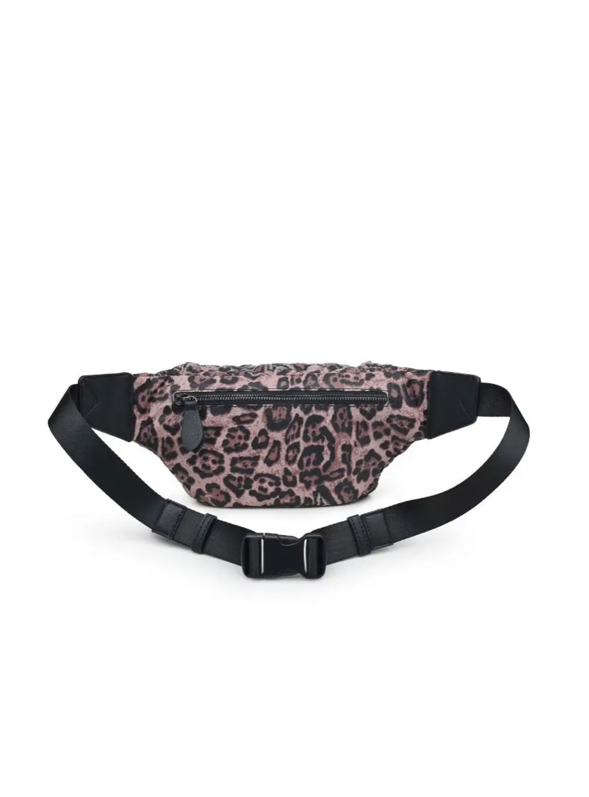 Leopard sidekick belt bag