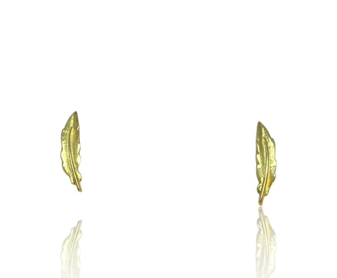 Feather Gold earrings