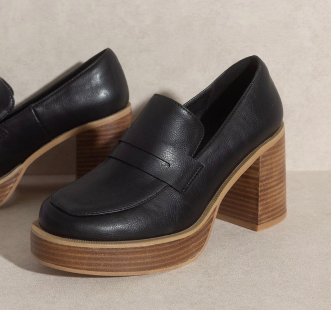 Hannah platform loafers