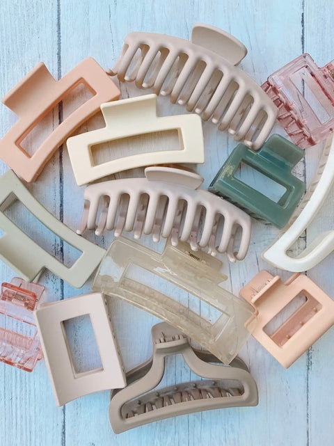 Neutrals and nudes hair clip collection