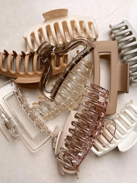 Neutrals and nudes hair clip collection
