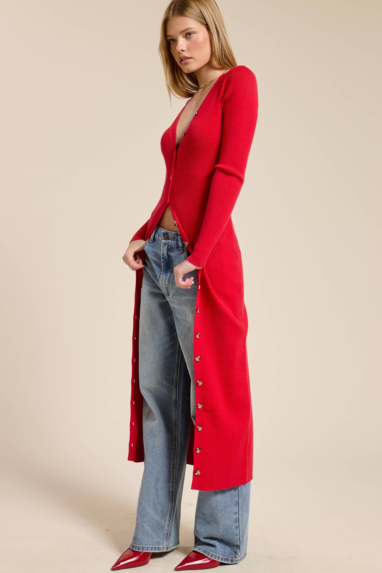 Sinclair midi cardigan/dress