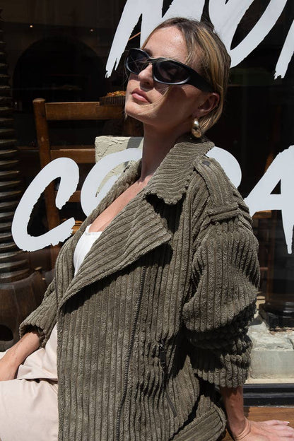 The SoHo Moto corduroy moto jacket(more colors)
