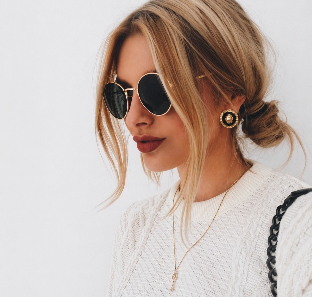 Lion royale earrings