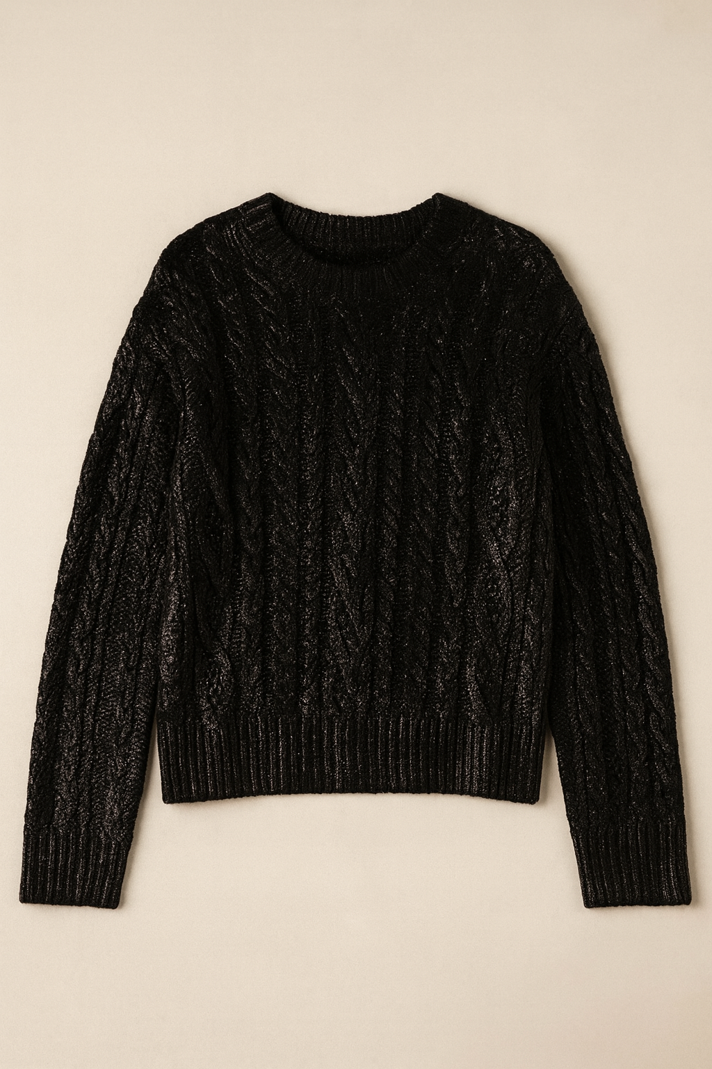 Nocturnal metallic knit