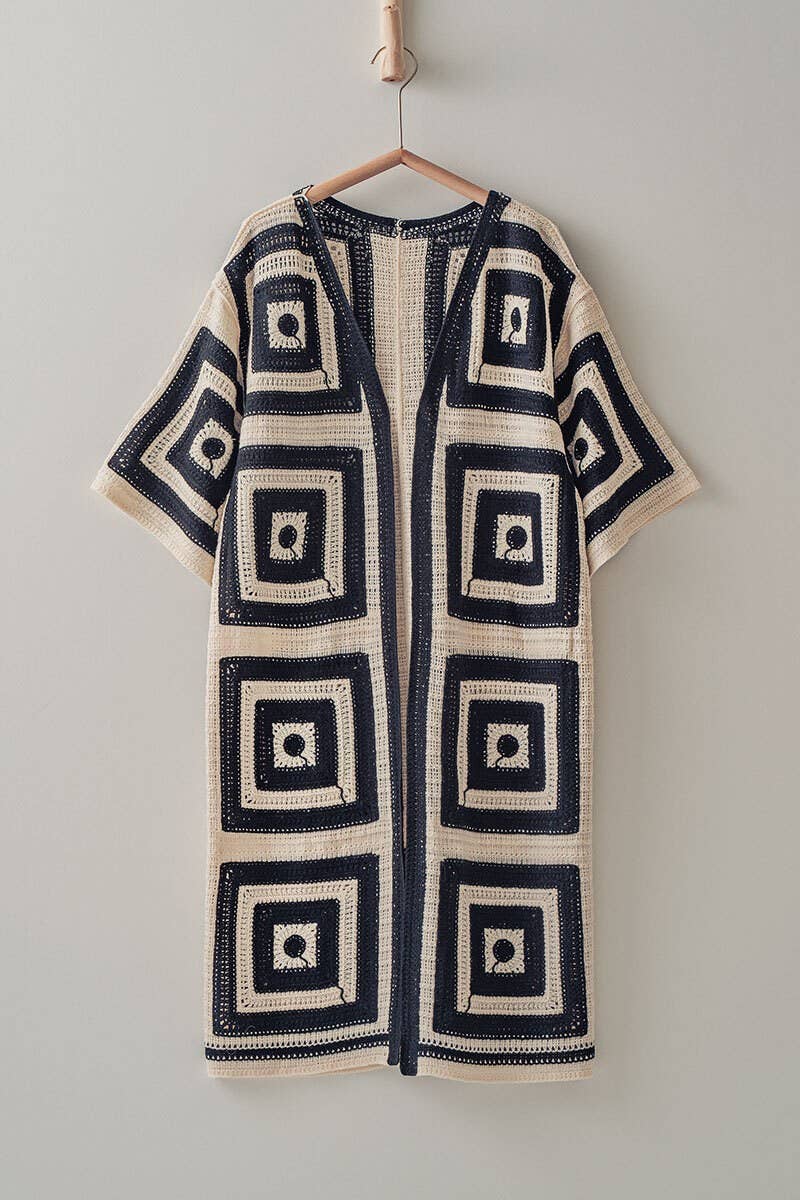 Geo cardigan o/s