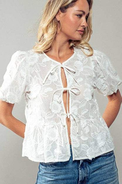 High tea blouse