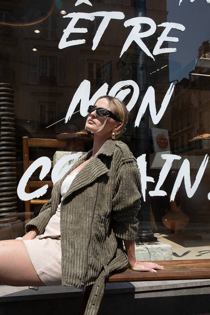 The SoHo Moto corduroy moto jacket(more colors)