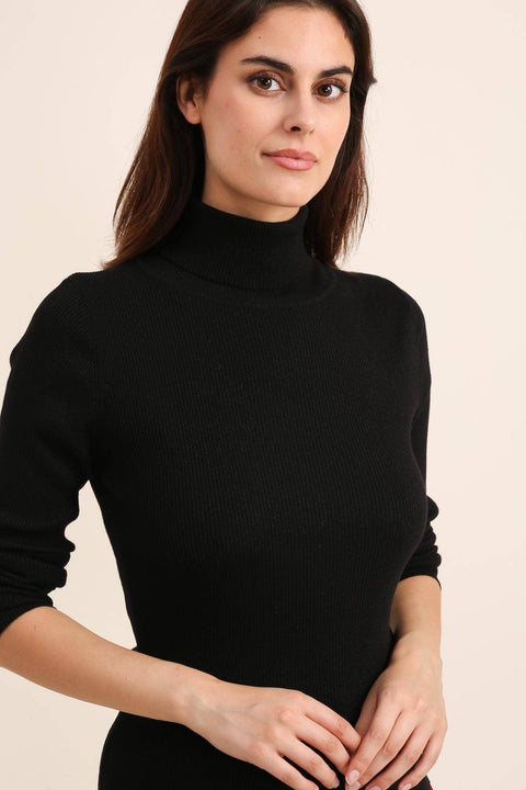 Bordeaux knit turtleneck