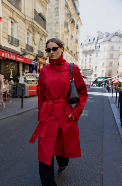 Emily Funnel neck trench(more colors)