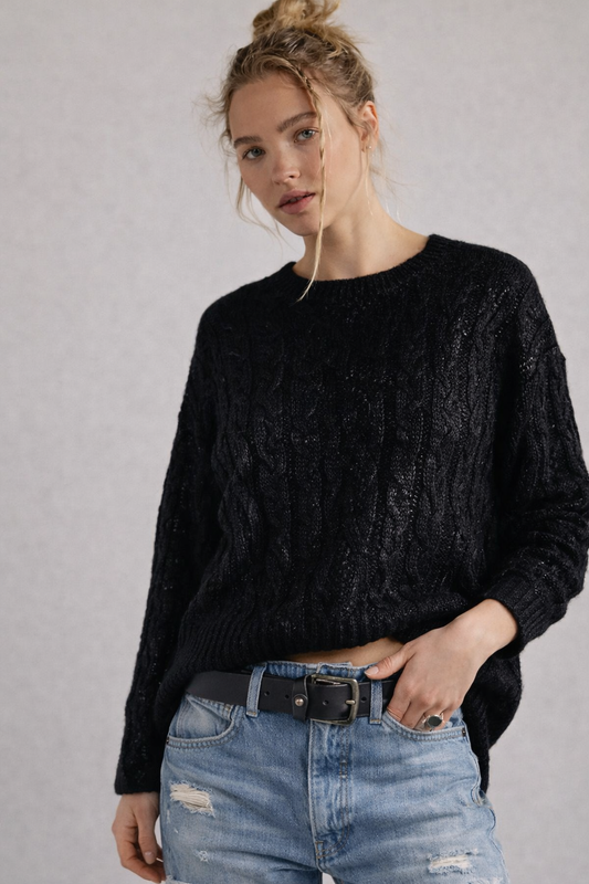 Nocturnal metallic knit