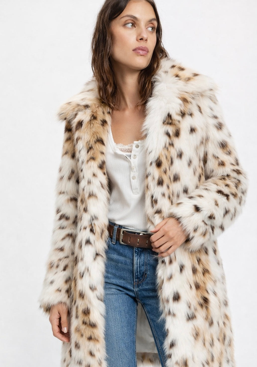 Leopard Frost Coat-pre order