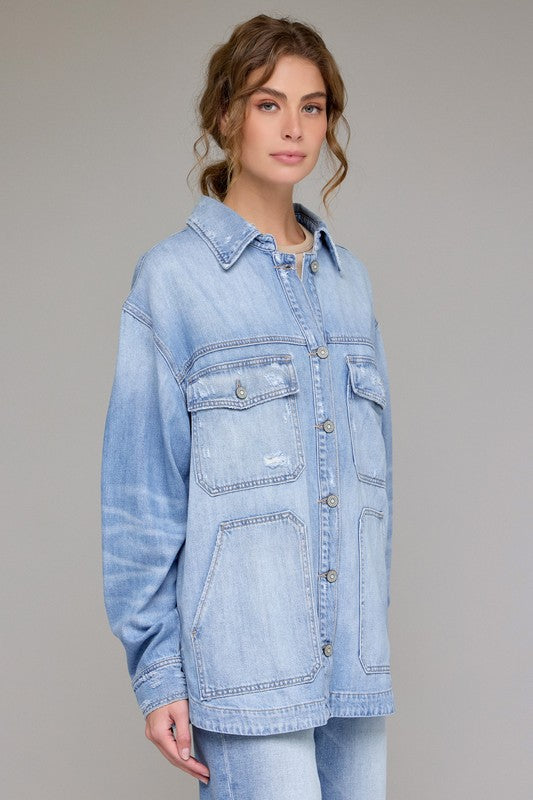 Off Duty Denim shirt jacket