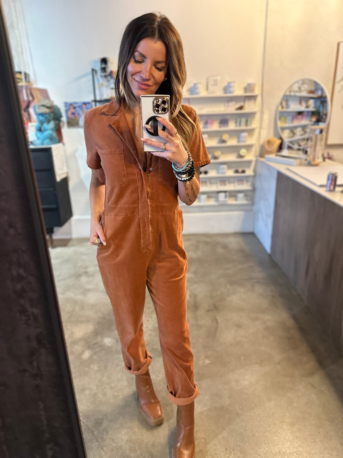 Newbury Corduroy Utility Jumpsuit-preorder