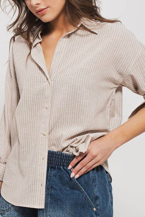 Brynne blouse in neutrals