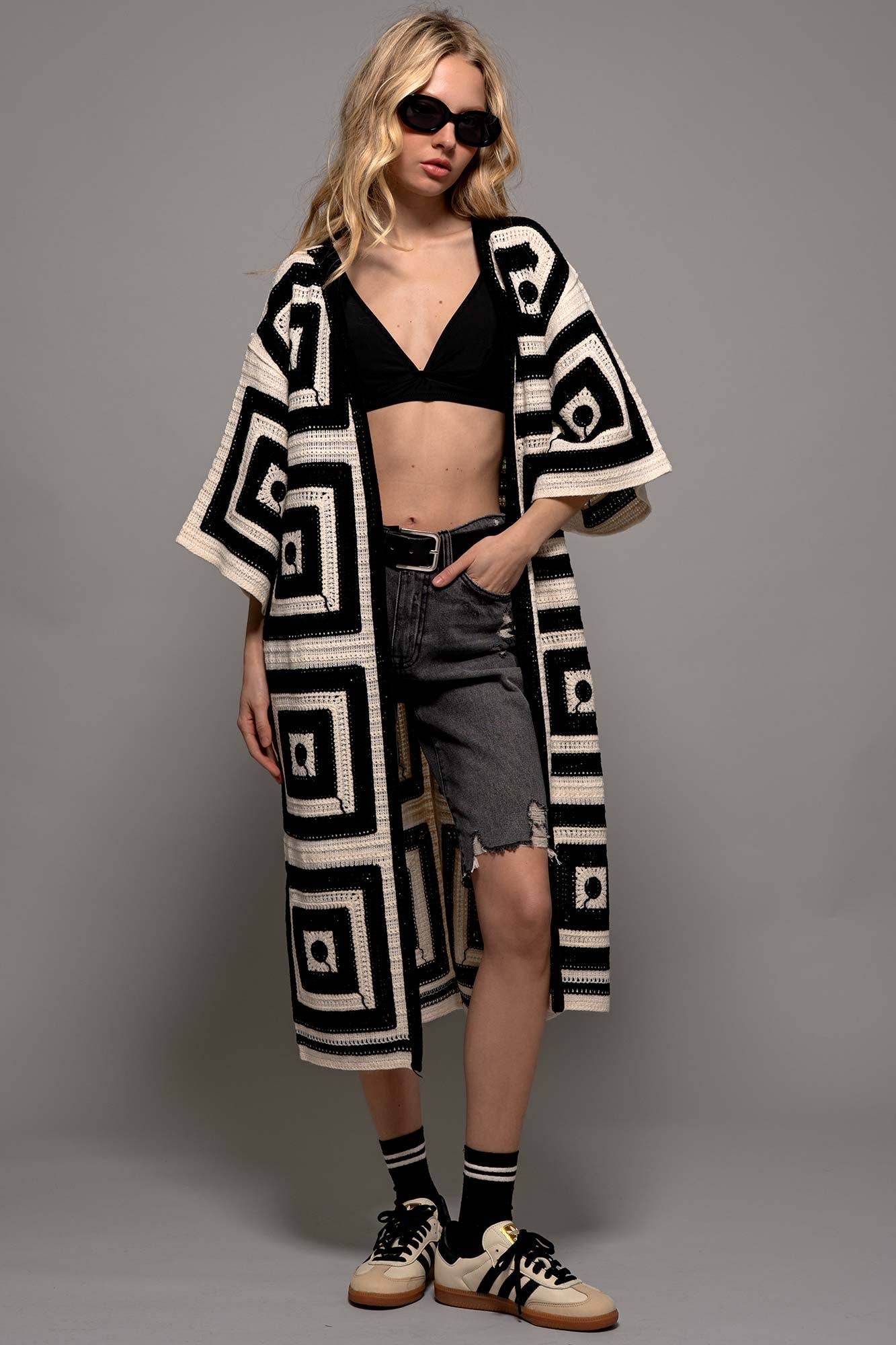 Geo cardigan o/s