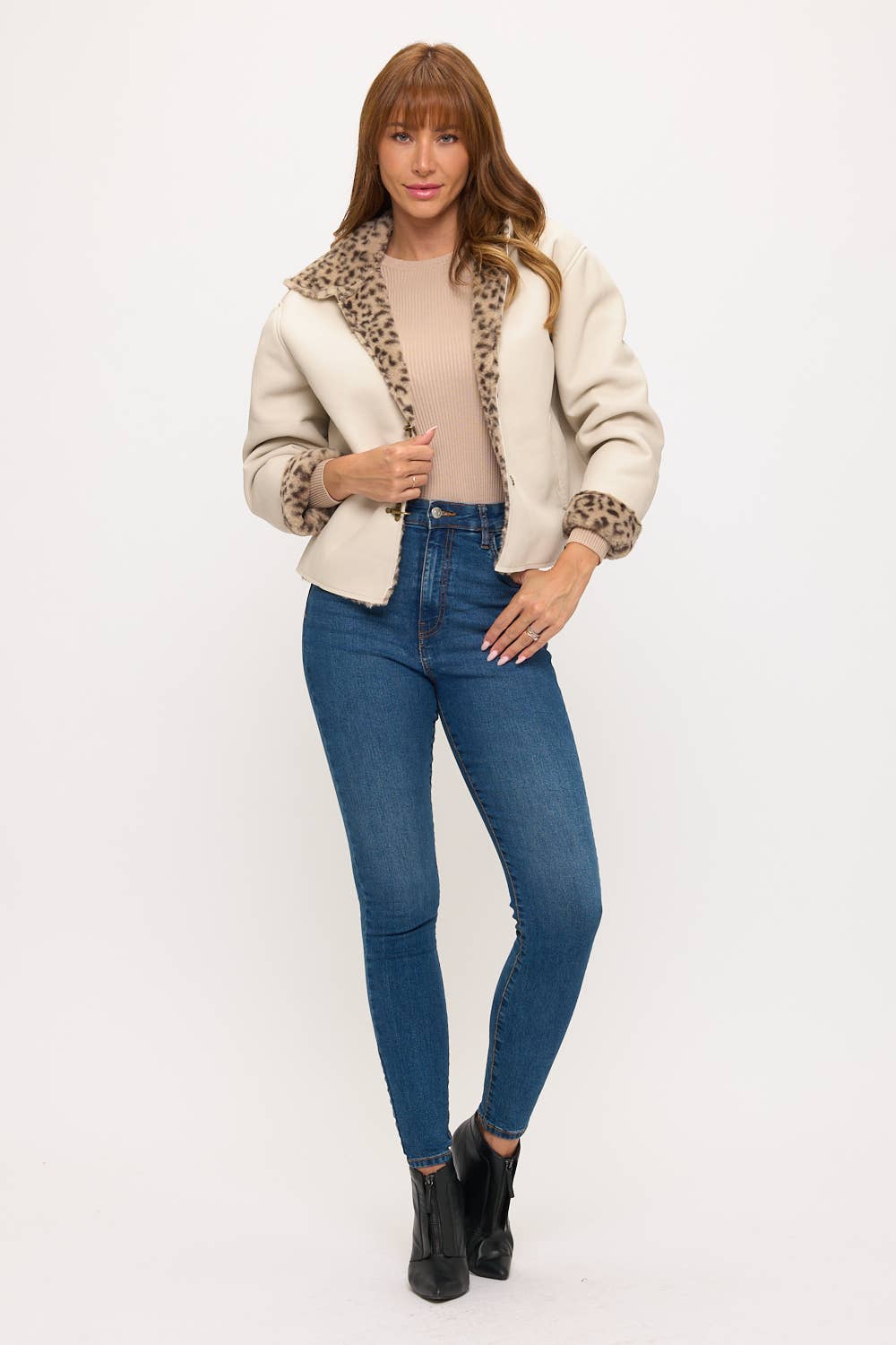 Luxe Leopard Toggle Jacket