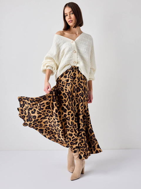 Valentine leopard skirt