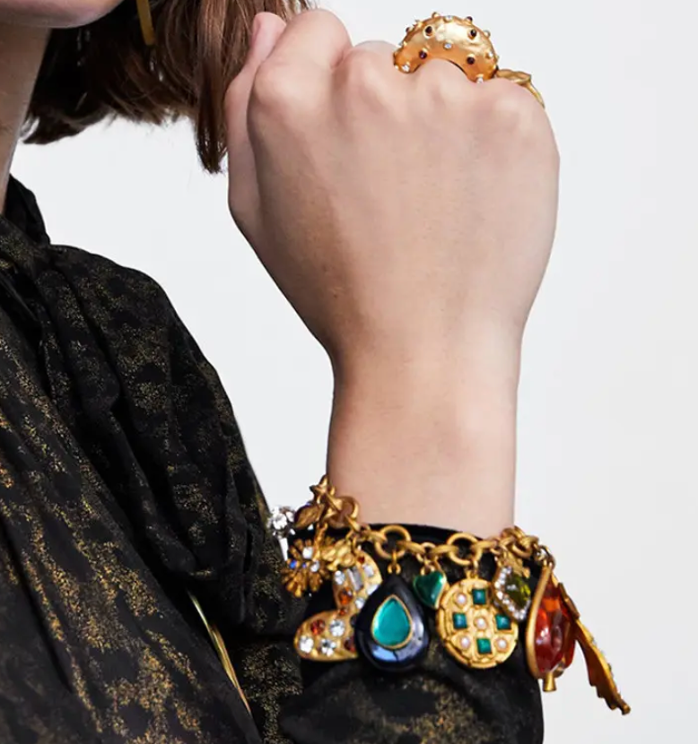Loads Charm Bracelet- Hearts and Stones