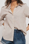 Brynne blouse in neutrals