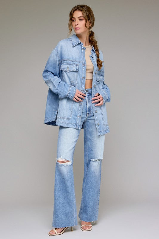 Off Duty Denim shirt jacket