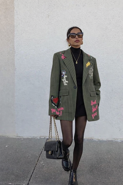 Good vibes Graffiti blazer -preorder