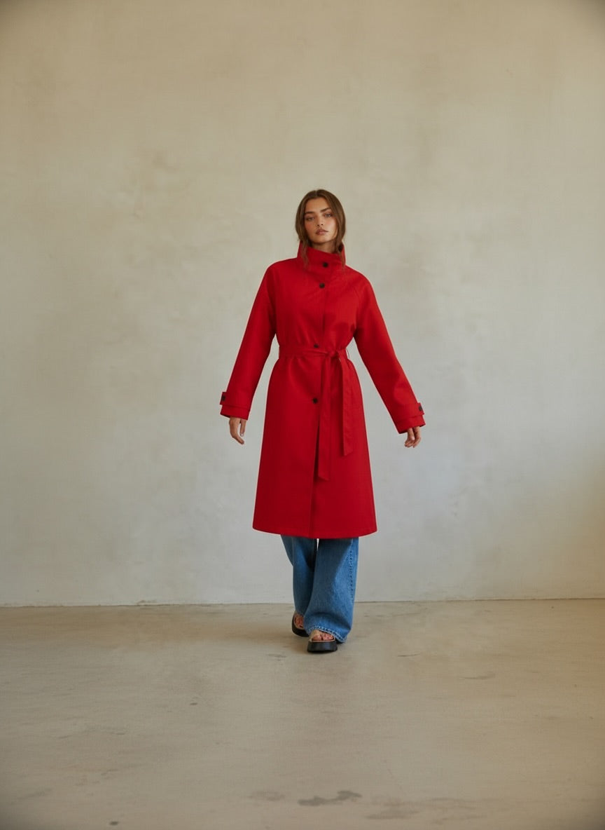 Emily Funnel neck trench(more colors)