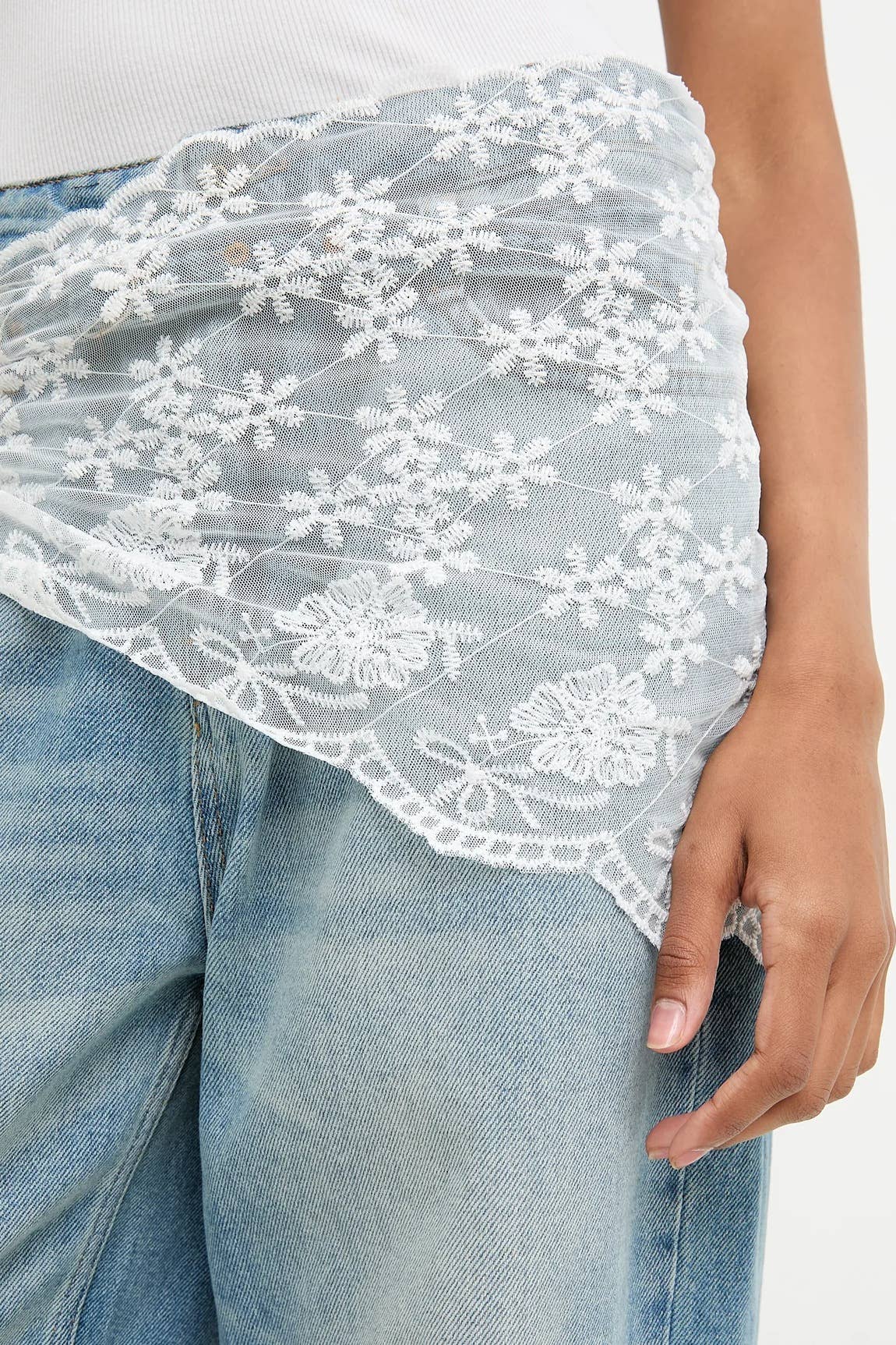 Heidi lace triangle scarf