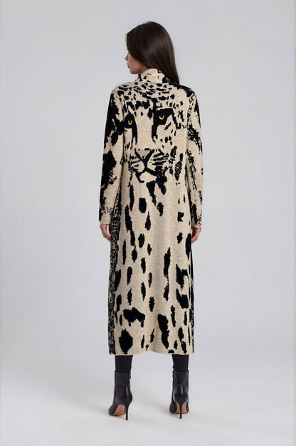 Intarsia Longline Knit Cardigan-pre order-pre order