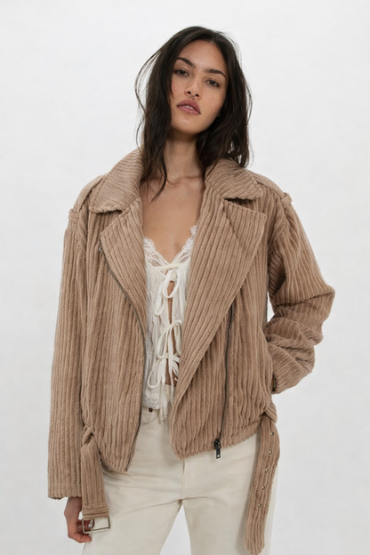 The SoHo Moto corduroy moto jacket(more colors)