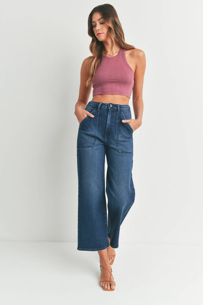 Kyle utility Jean in dark wash - best seller