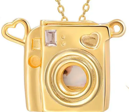 Polaroid Camera 14K Gold  Necklace