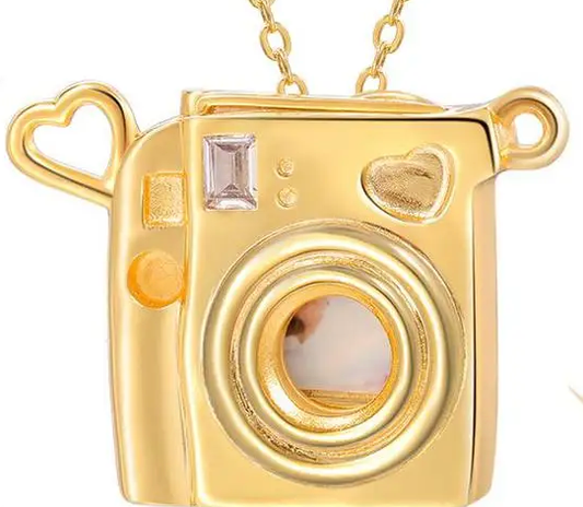 Polaroid Camera 14K Gold  Necklace