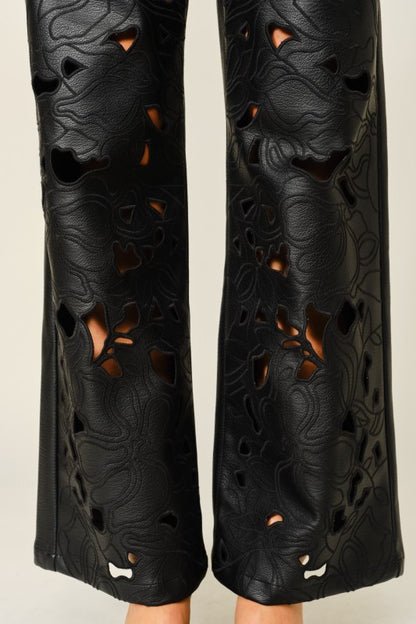 The Fleur Vegan leather pant