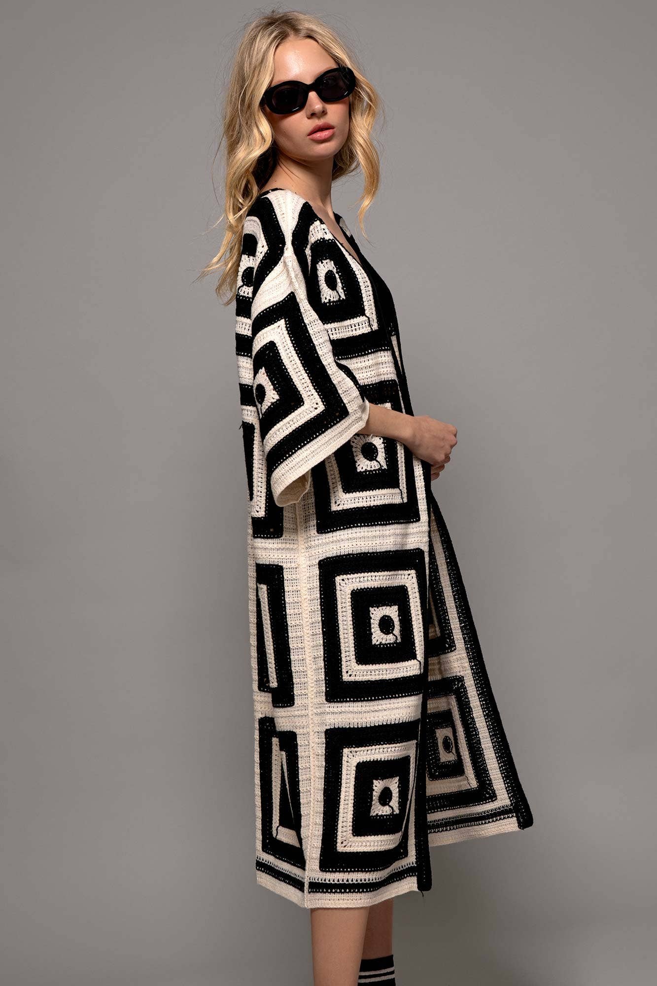 Geo cardigan o/s
