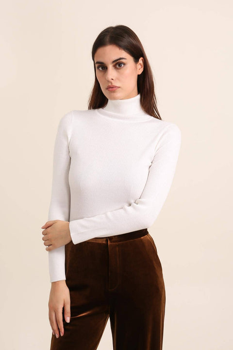 Bordeaux knit turtleneck